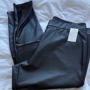 a new day Black Faux Leather Leggings